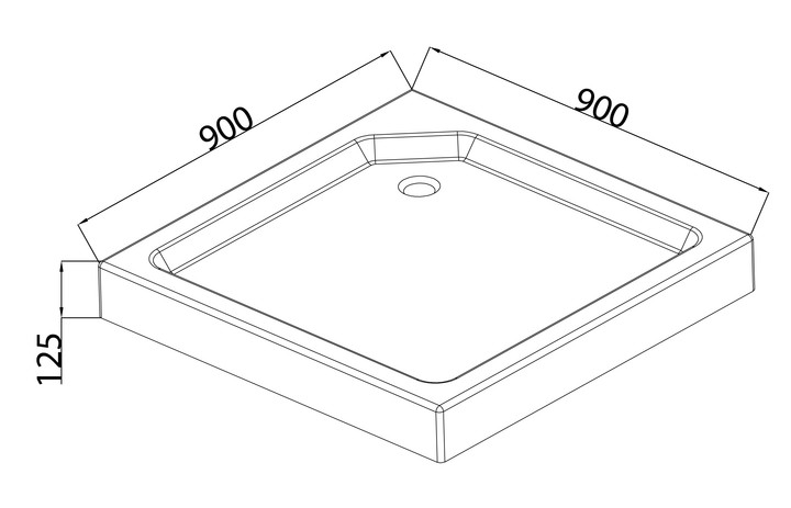 Душевой поддон с сифоном Mixxus CUBIC ST01-90x90x13 диаметр слива 52 мм (MI6917) - Фото 4 Душевой поддон с сифоном Mixxus CUBIC ST01-90x90x13 диаметр слива 52 мм (MI6917) - изображение 4