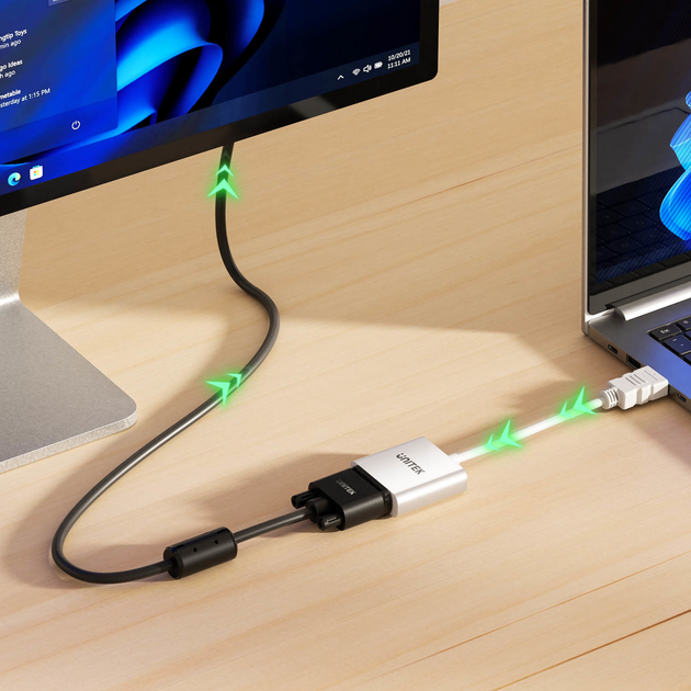 Adapter Unitek HDMI - VGA White (Y-6333C01) - obraz 5