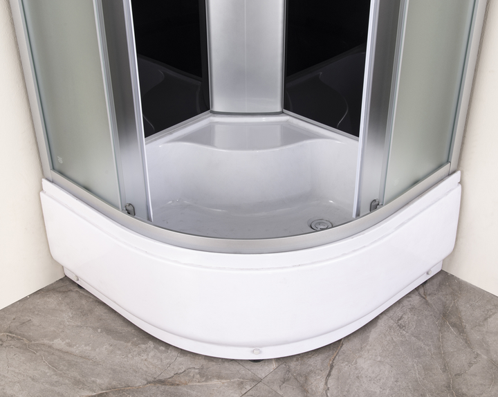 Бокс душовий без гідромасажу Mixxus STRONG SB01-90x90x215-GR SATIN з високим піддоном (MI6885) - изображение 14