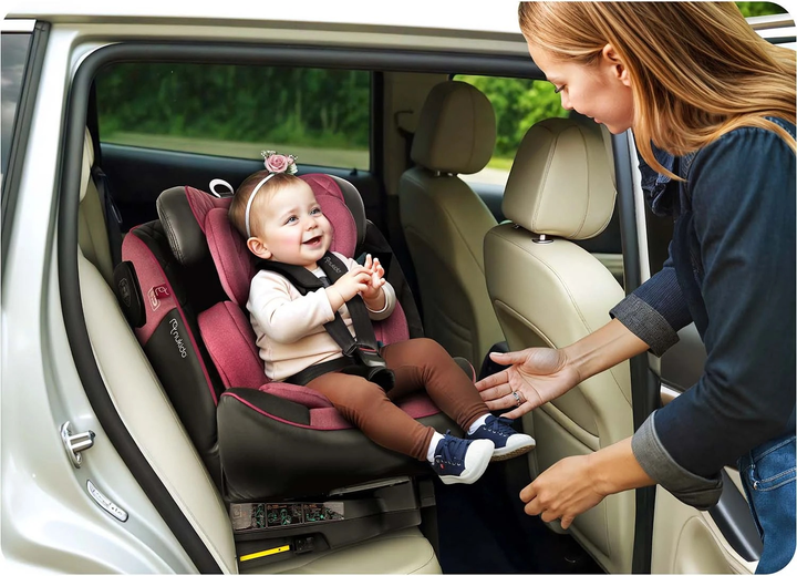 Fotelik samochodowy Nukido Prestige Line 0-36 kg ISOFIX Czarno-różowy (5903890626655) - obraz 10