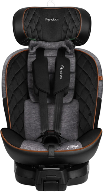 Fotelik samochodowy Nukido Prestige Line 0-36 kg ISOFIX Czarno-szary (5903890626631) - obraz 1