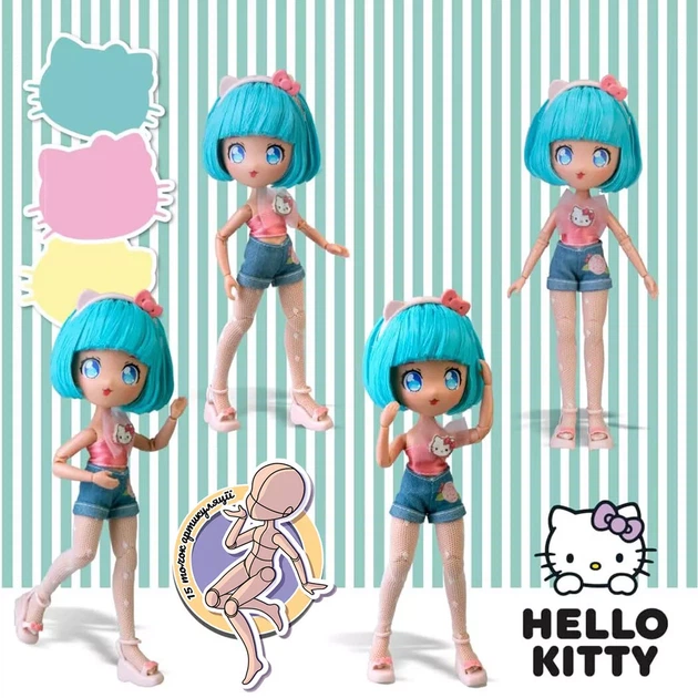 Лялька 4SF Manga Dolls Hello Kitty Красуня Пінк на скутері (HKTF3000) - зображення 6