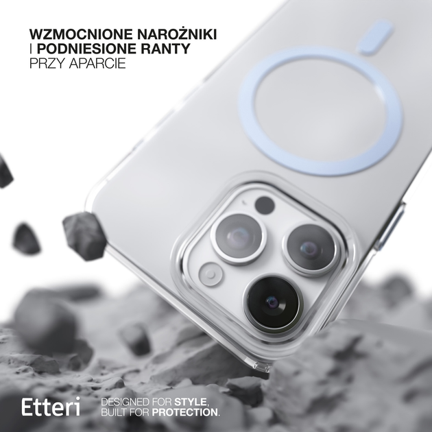 Etui plecki Etteri Color Mag do Apple iPhone 12 / 12 Pro 6.1 Light blue (GSM190942) - obraz 7