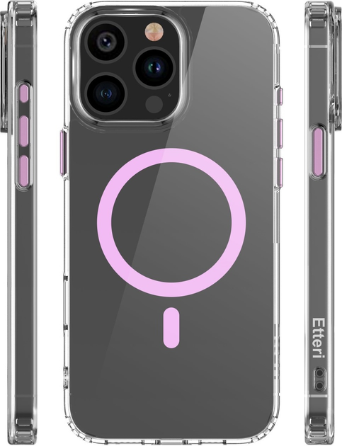 Панель Etteri Color Mag do Apple iPhone 12 / 12 Pro 6.1 Pink (GSM190930) - зображення 4