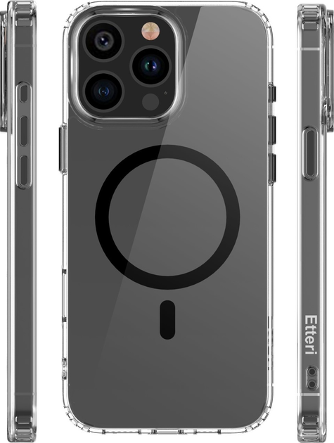 Панель Etteri Color Mag do Apple iPhone 14 Pro 6.1 Black (GSM190910) - зображення 4