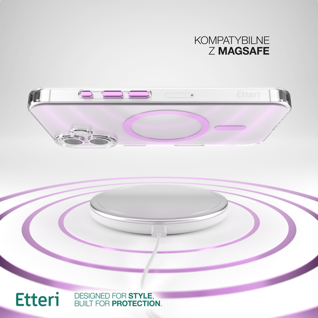Панель Etteri Color Mag do Apple iPhone 16 Plus 6.7 Pink (GSM190939) - зображення 6