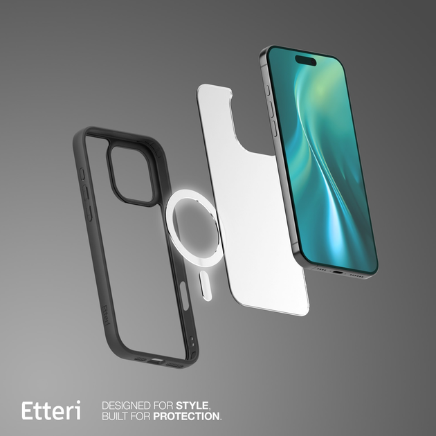 Панель Etteri Matt Mag do Apple iPhone 13 6.1 Black (GSM186866) - зображення 7