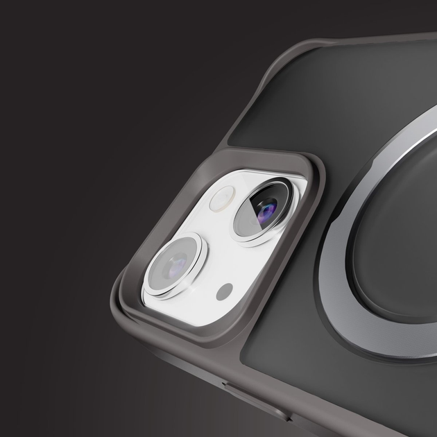 Etui plecki Etteri Matt Mag Ring do Apple iPhone 14 6.1 Grey (5906961960122) - obraz 8