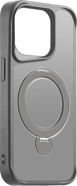 Etui plecki Etteri Matt Mag Ring do Apple iPhone 14 Pro 6.1 Grey (GSM190633) - obraz 3