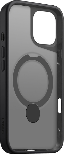 Etui plecki Etteri Matt Mag Ring do Apple iPhone 16 6.1 Black (GSM190648) - obraz 3