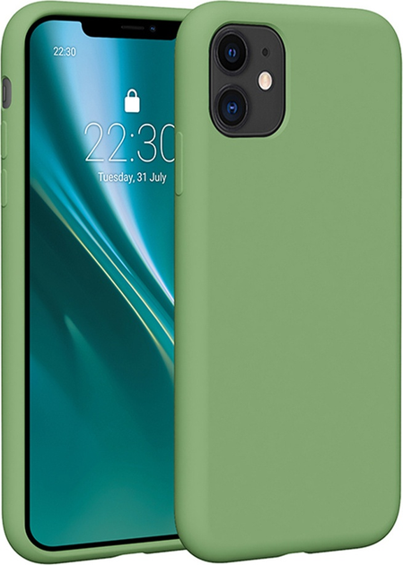 Etui plecki Etteri Silicone Case do Apple iPhone 11 Light green (GSM183496) - obraz 1