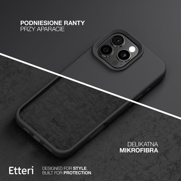 Панель Etteri Silicone Case do Apple iPhone 13 6.1 Black (GSM183442) - зображення 5
