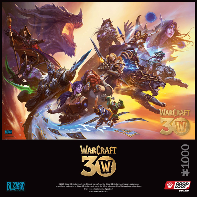 Puzzle GOOD LOOT Warcraft 30th Anniversary 1000 elementów (5908305249931) - obraz 4