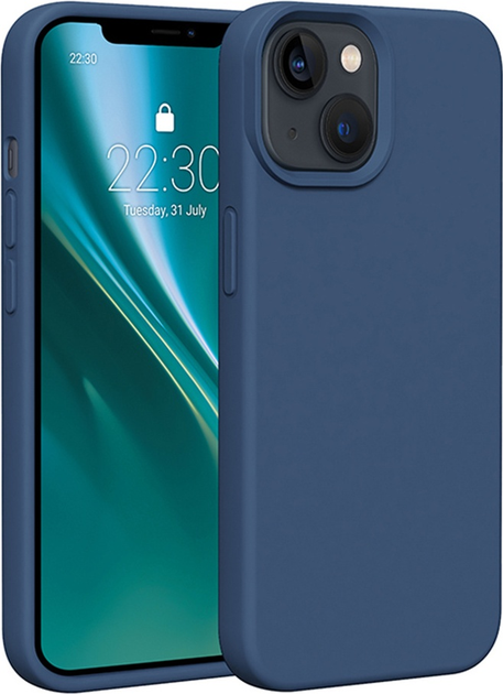Панель Etteri Silicone Case do Apple iPhone 15 6.1 Dark blue (GSM183466) - зображення 1
