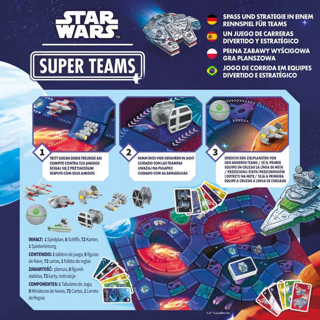 Gra planszowa Rebel Star Wars Super Teams (wydanie międzynarodowe) (3558380130116) - obraz 7