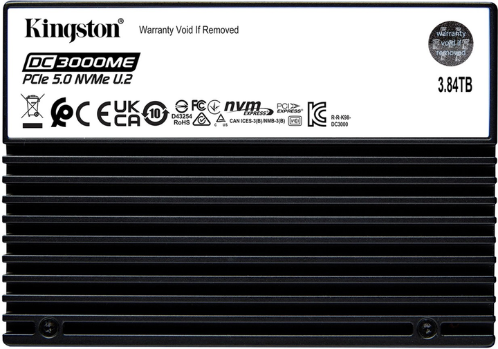 SSD диск Kingston DC3000ME 3.84TB U.2 PCIe 5.0 x4 3D eTLC (SEDC3000ME/3T8) - зображення 1