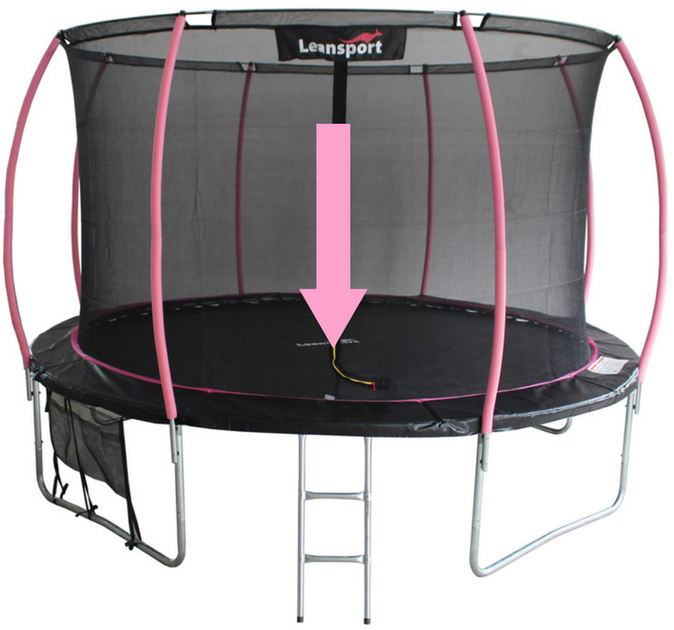 Мат LEAN Toys Sport для батута серії Max 366 см 12 футів Чорний (5903802457599) - зображення 4