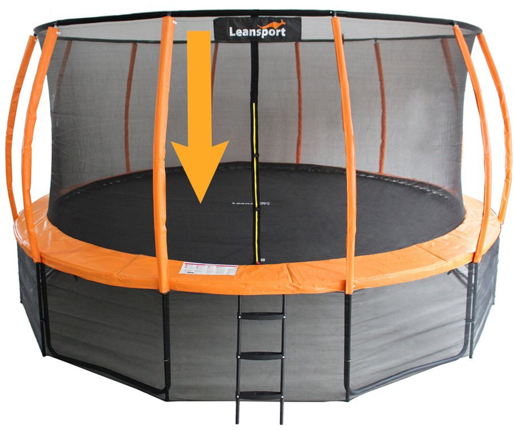 Mata LEAN Toys Sport do trampoliny serii Best 487 cm 16ft Black (5903802457360) - obraz 4
