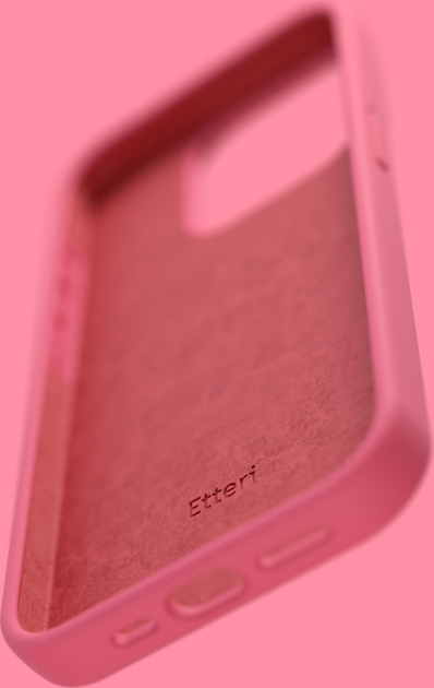 Панель Etteri Silicone Case do Apple iPhone 15 Pro 6.1 Raspberry (GSM183569) - зображення 11