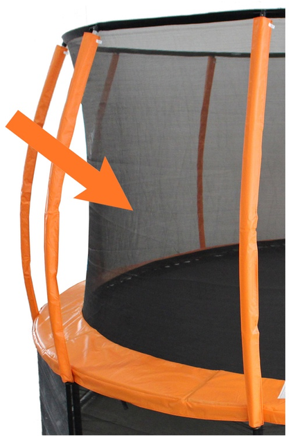 Siatka wewnętrzna do trampoliny LEAN Toys Sport Best 8ft Black (5903802457452) - obraz 1