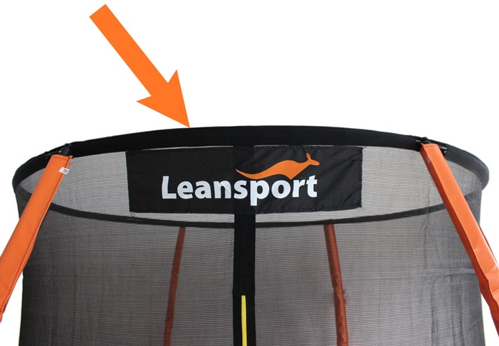 Ring górny LEAN Toys Sport do trampoliny serii Best 366 cm 12ft Black (5903802457506) - obraz 1