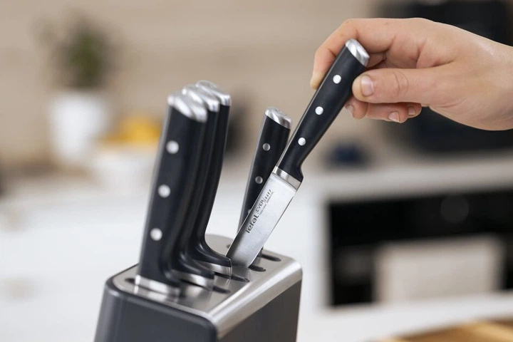 【ほぼ未使用】SHARP HEALSIO PRESO TE-TS56V-G Набор ножей Tefal Ever Sharp Pro с блоком самозаточки 6 предметов