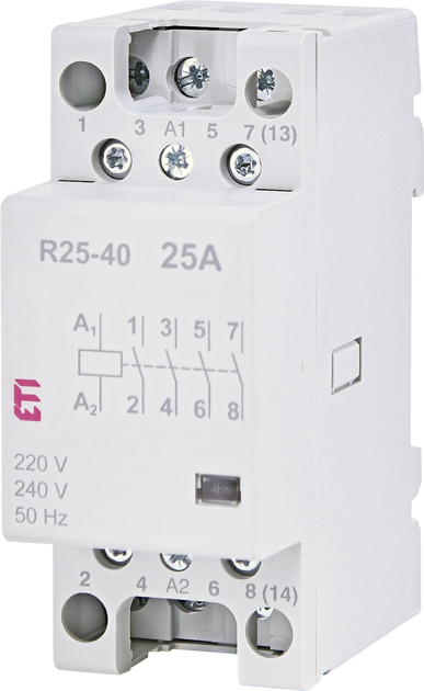 Stycznik ETI 25 A 230V R 25-40 AC1 (2462310) - obraz 1