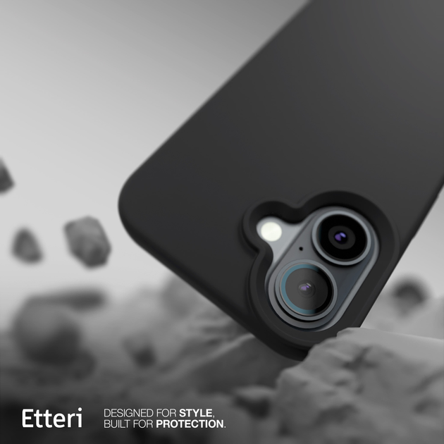 Панель Etteri Silicone Case do Apple iPhone 16 Plus 6.7 Black (GSM187042) - зображення 5