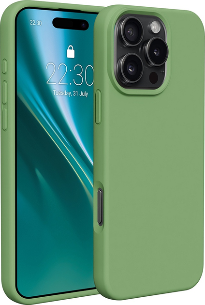 Панель Etteri Silicone Case do Apple iPhone 16 Pro 6.3 Light green (GSM187047) - зображення 1