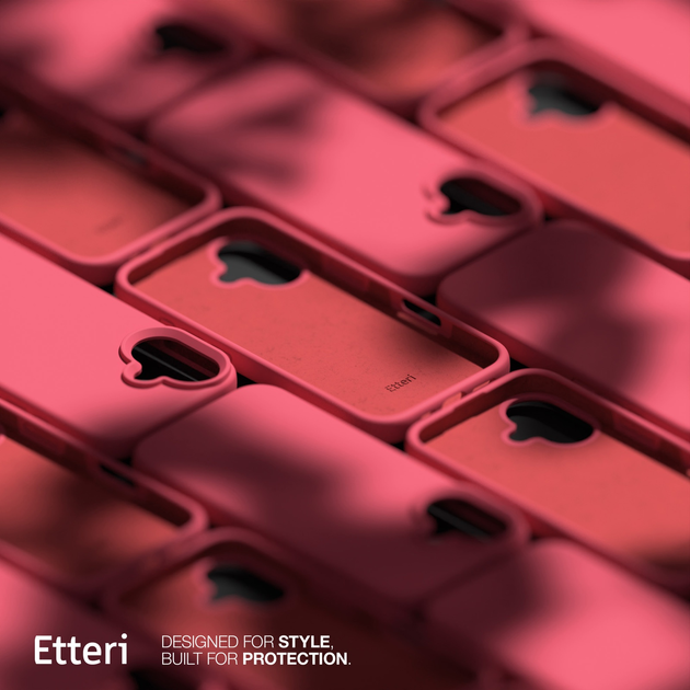 Панель Etteri Silicone Case do Apple iPhone 16 Plus 6.7 Raspberry (GSM187063) - зображення 8
