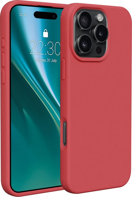 Панель Etteri Silicone Case do Apple iPhone 16 Pro Max 6.9 Raspberry (GSM187059) - зображення 1