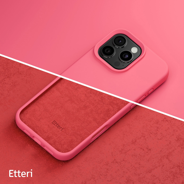 Панель Etteri Silicone Case do Apple iPhone 16 Pro Max 6.9 Raspberry (GSM187059) - зображення 7