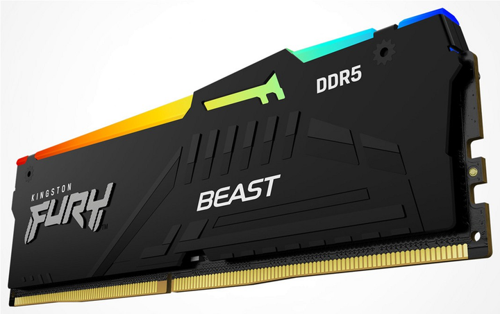Оперативна пам'ять Kingston Fury Beast DDR5-6000 RGB 16384MB PC5-48000 Black (KF560C30BBA-16) - зображення 3