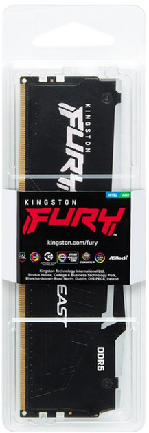 Оперативна пам'ять Kingston Fury Beast DDR5-6000 RGB 16384MB PC5-48000 Black (KF560C30BBA-16) - зображення 5