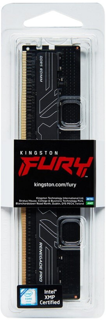 Оперативна пам'ять Kingston Fury DDR5-6400 16384MB PC5-51200 Renegade Pro EXPO ECC Registered 1Rx8 Black (KF564R32RBE-16) - зображення 4