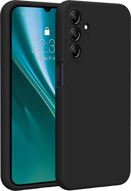 Etui plecki Etteri Silicone Case do Samsung Galaxy A15 4G / A15 5G Black (GSM183436) - obraz 1