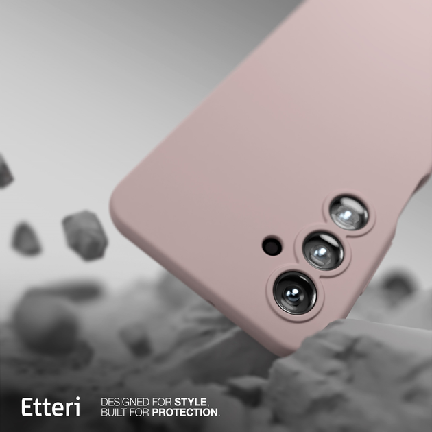 Etui plecki Etteri Silicone Case do Samsung Galaxy A14 Light pink (GSM183541) - obraz 10