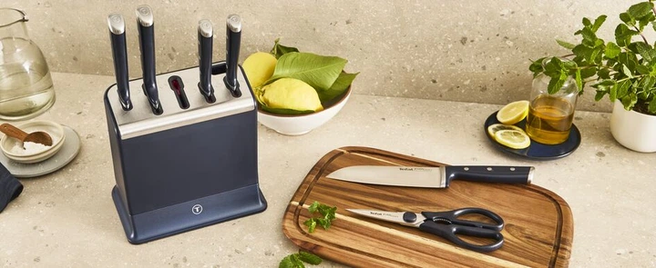 Набор ножей Tefal Ever Sharp Pro с блоком самозаточки 7 предметов