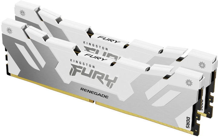 Pamięć RAM Kingston Fury DDR5-8000 32768MB PC5-64000 (Kit of 2x16384) Renegade White (KF580C38RWK2-32) - obraz 1