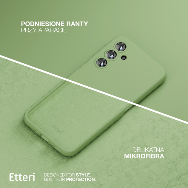 Etui plecki Etteri Silicone Case do Samsung Galaxy A16 4G / A16 5G Light green (GSM190273) - obraz 5