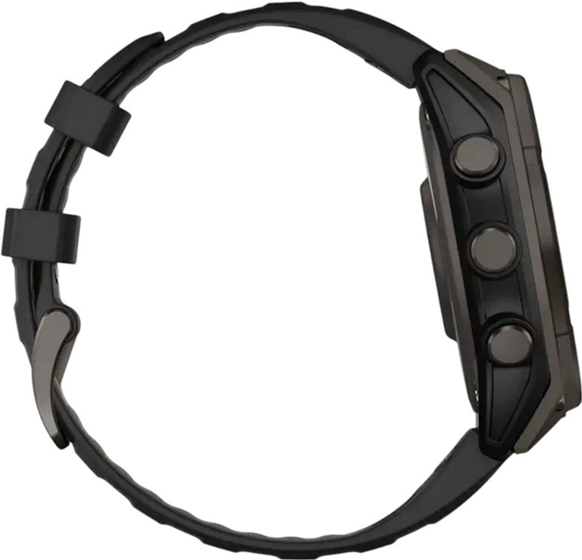 Smartwatch Garmin fenix 8 47mm Solar Sapphire Carbon Grey DLC titanium with Black and Pebble Grey Silicone Band (010-02906-11) - obraz 12
