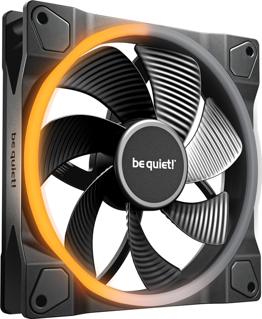 Вентилятор be quiet! Light Wings 140mm PWM Reverse Black (BL134) - зображення 1