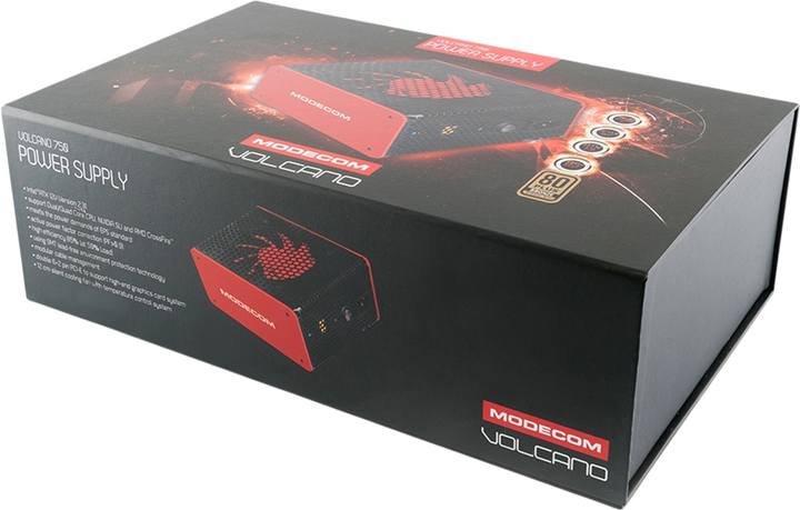 Zasilacz Modecom Volcano 750W 80 Plus Bronze (ZAS-MC85-SM-750-ATX-VOLCANO) - obraz 7