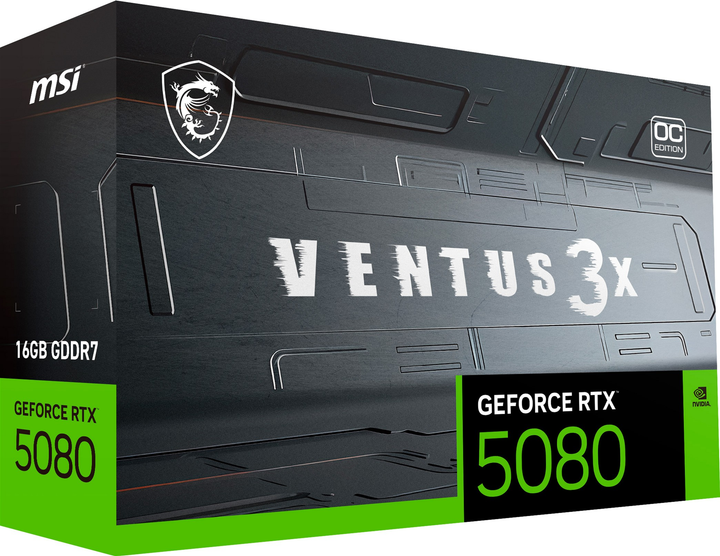 Karta graficzna MSI PCI-Ex GeForce RTX 5080 VENTUS 3X OC PLUS 16GB GDDR7 (256bit) (2655/30000) (HDMI, 3 x DisplayPort) (V531-001R) - obraz 12