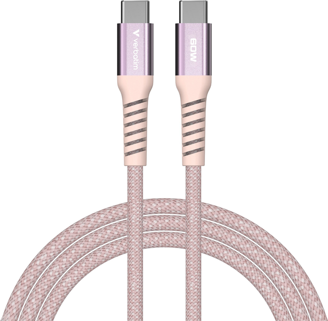 Кабель Verbatim Sync & Charge Magnetic 60W USB-C - USB-C 1.2 м Pink (0023942318538) - зображення 3