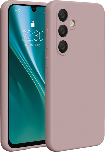 Etui plecki Etteri Silicone Case do Samsung Galaxy A36 5G Light pink (GSM190288) - obraz 1
