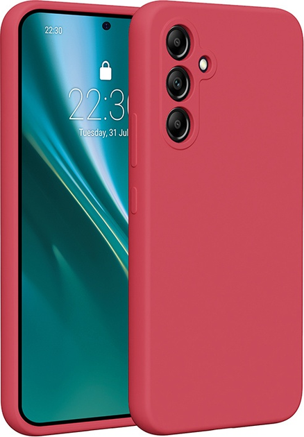 Etui plecki Etteri Silicone Case do Samsung Galaxy A54 5G Raspberry (GSM183562) - obraz 1