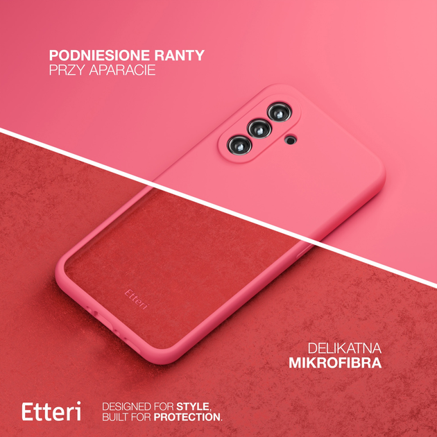 Панель Etteri Silicone Case do Samsung Galaxy A56 5G Raspberry (GSM190296) - зображення 5