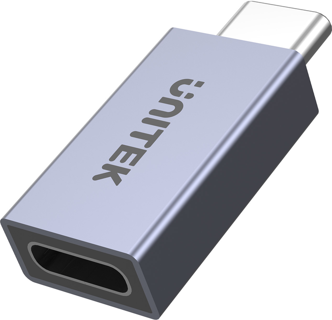 Adapter Unitek USB4 Male to Female Space Grey (A1038GY01) - obraz 2