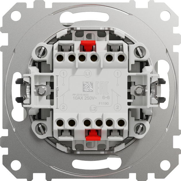 Перемикач двоклавішний Schneider Electric Sedna Design White (SDD111108) - зображення 3